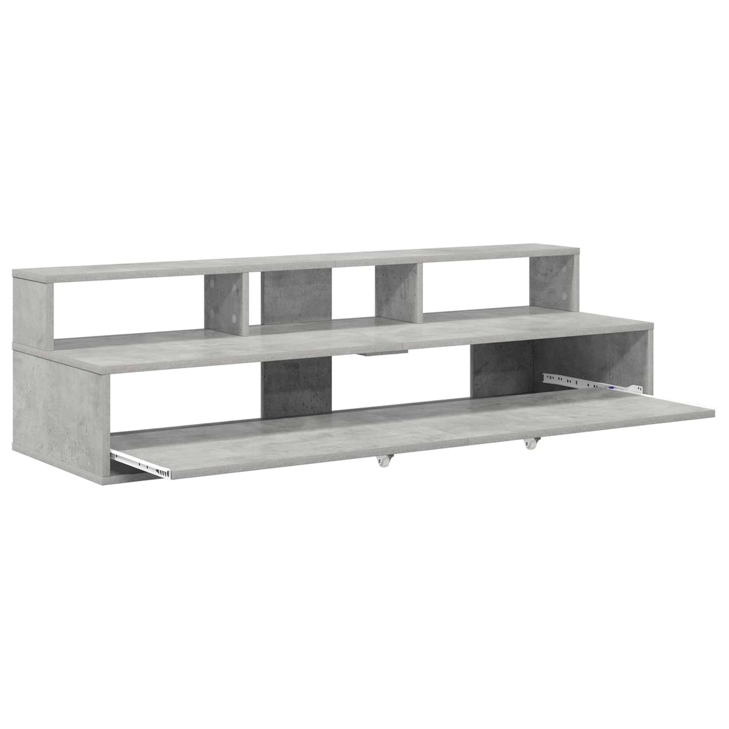Studio Desk Concrete Grey 110 x 42.5 x 36 cm Engineered Wood