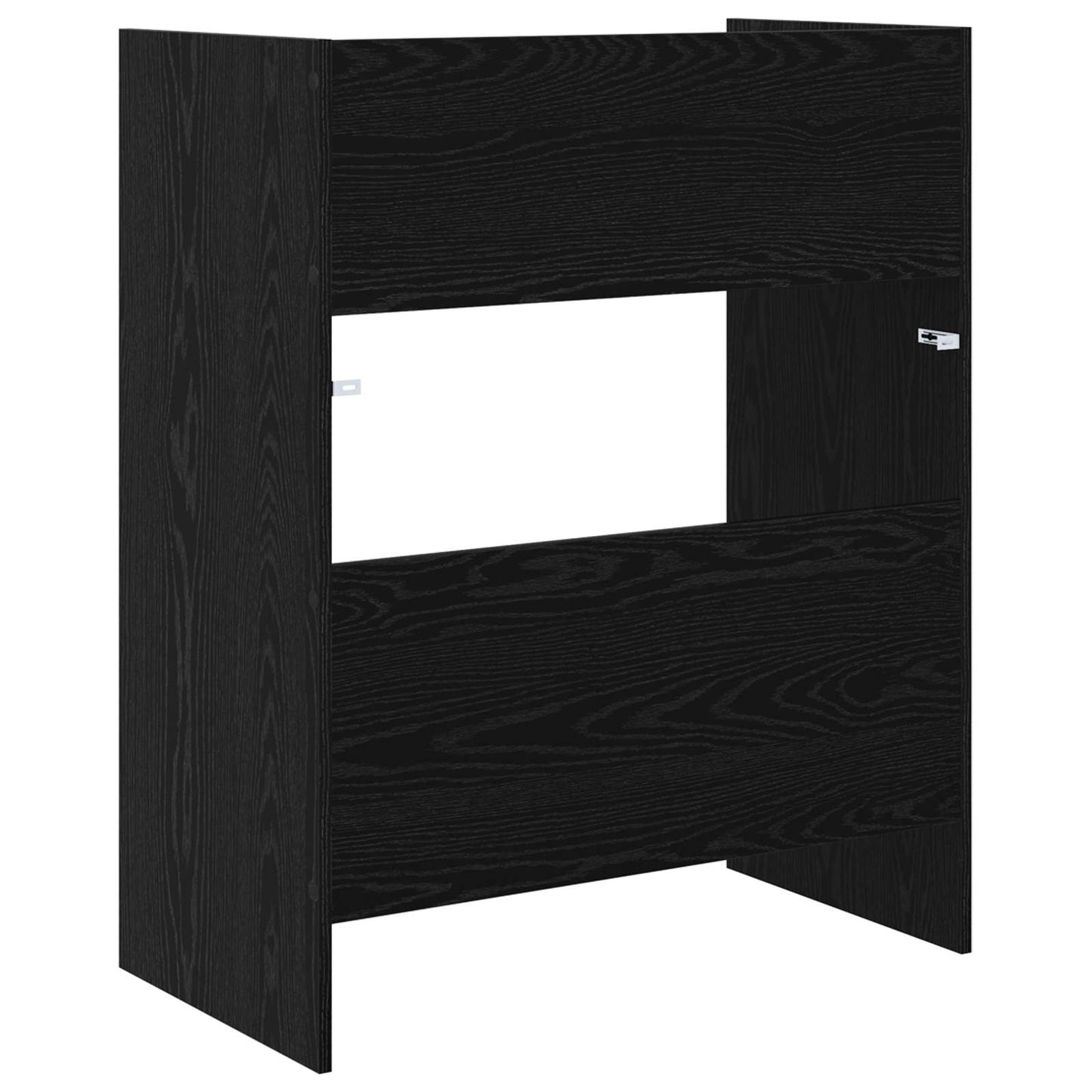 DJ Table Black Oak 102 x 45 x 102 cm Engineered Wood