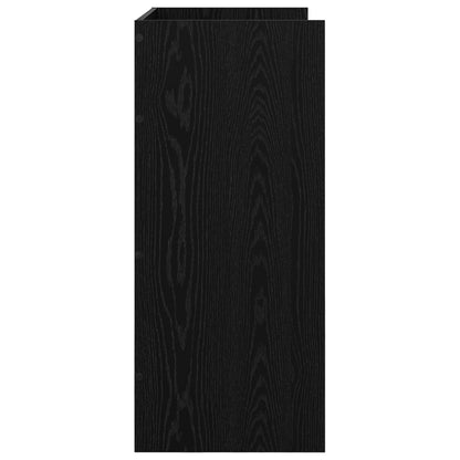 DJ Table Black Oak 102 x 45 x 102 cm Engineered Wood
