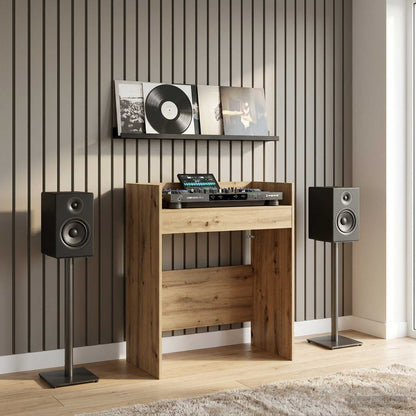 DJ Table Artisan Oak 102 x 45 x 102 cm Engineered Wood