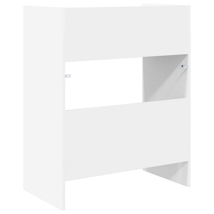 DJ Table White 82 x 45 x 102 cm Engineered Wood