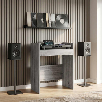 DJ Table Grey Sonoma 82 x 45 x 102 cm Engineered Wood