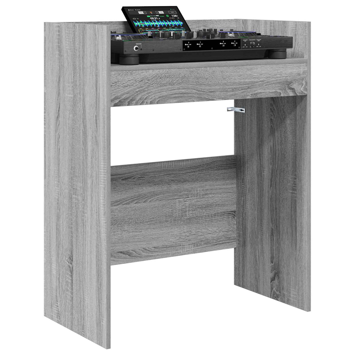 DJ Table Grey Sonoma 82 x 45 x 102 cm Engineered Wood