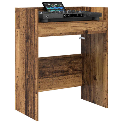 DJ Table Old Wood 82 x 45 x 102 cm Engineered Wood