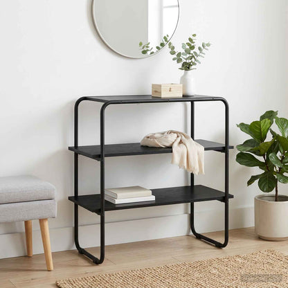 Console Table Black Oak 80 x 41 x 75 cm Engineered Wood
