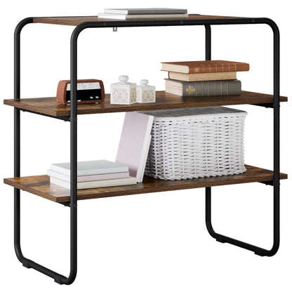 Console Table Smoked Oak 80 x 41 x 75 cm Engineered Wood