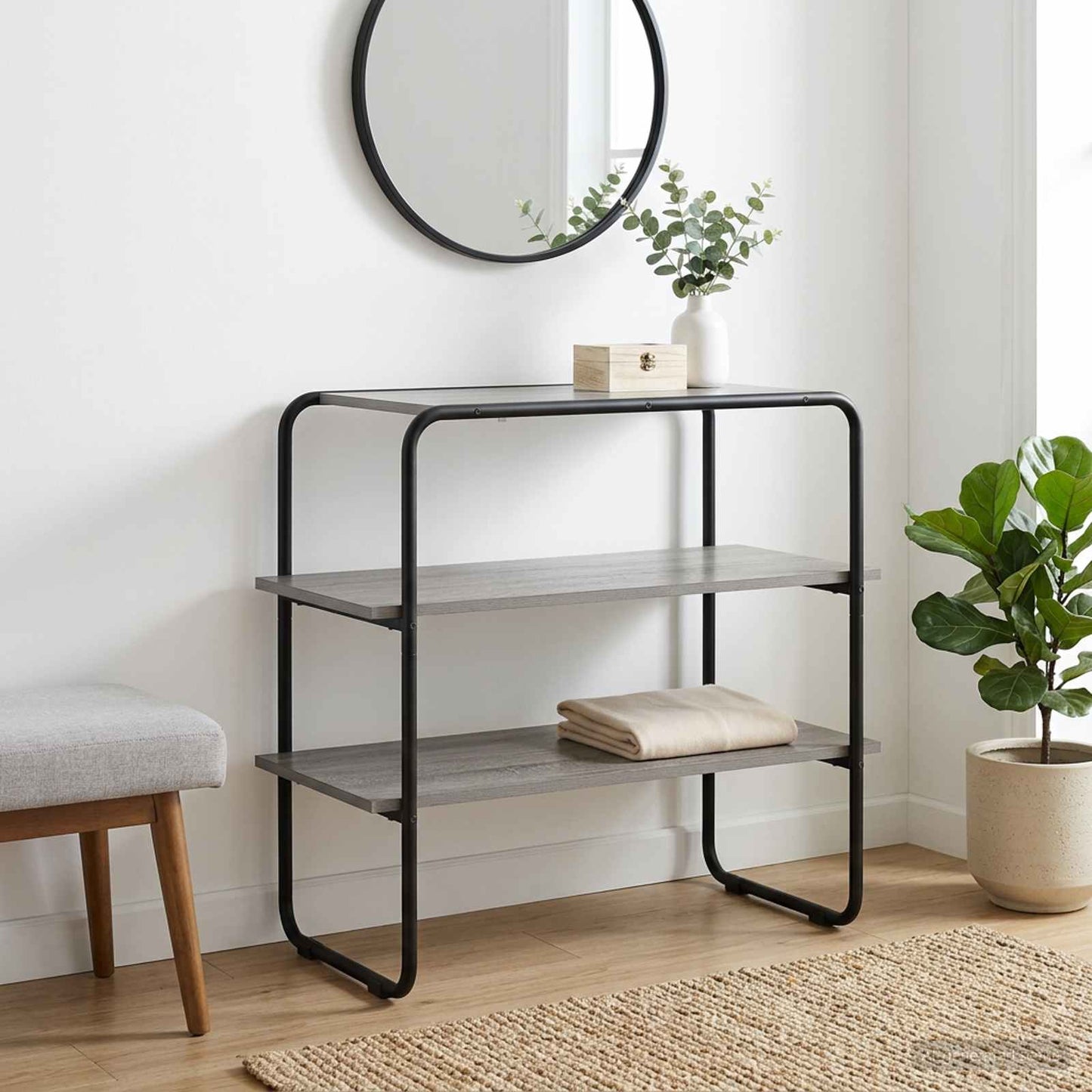 Console Table Grey Sonoma 80 x 41 x 75 cm Engineered Wood