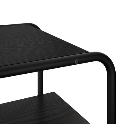Console Table Black Oak 100 x 41 x 75 cm Engineered Wood