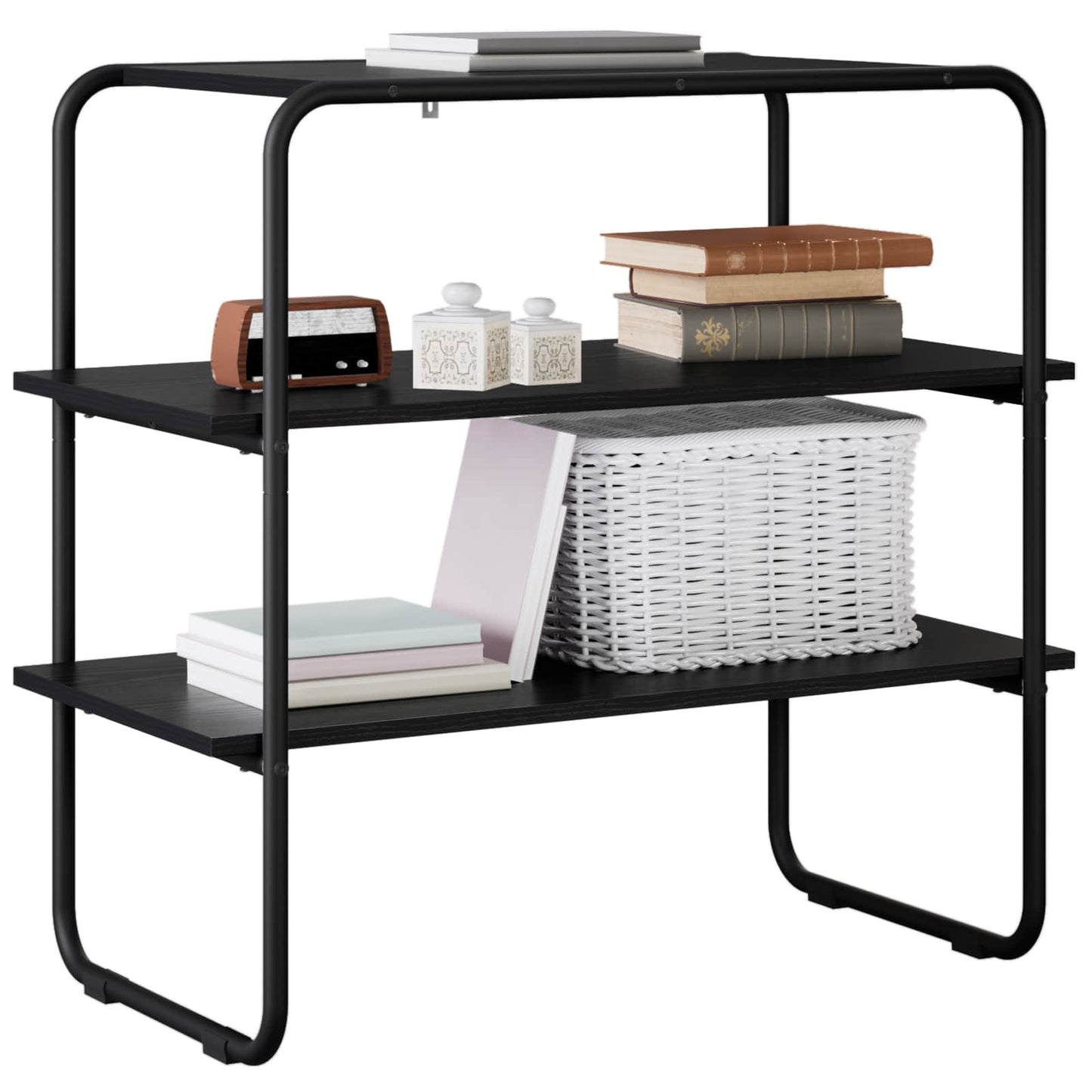 Console Table Black Oak 100 x 41 x 75 cm Engineered Wood