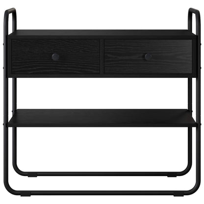 Console Table Black Oak 80 x 40 x 75 cm Engineered Wood