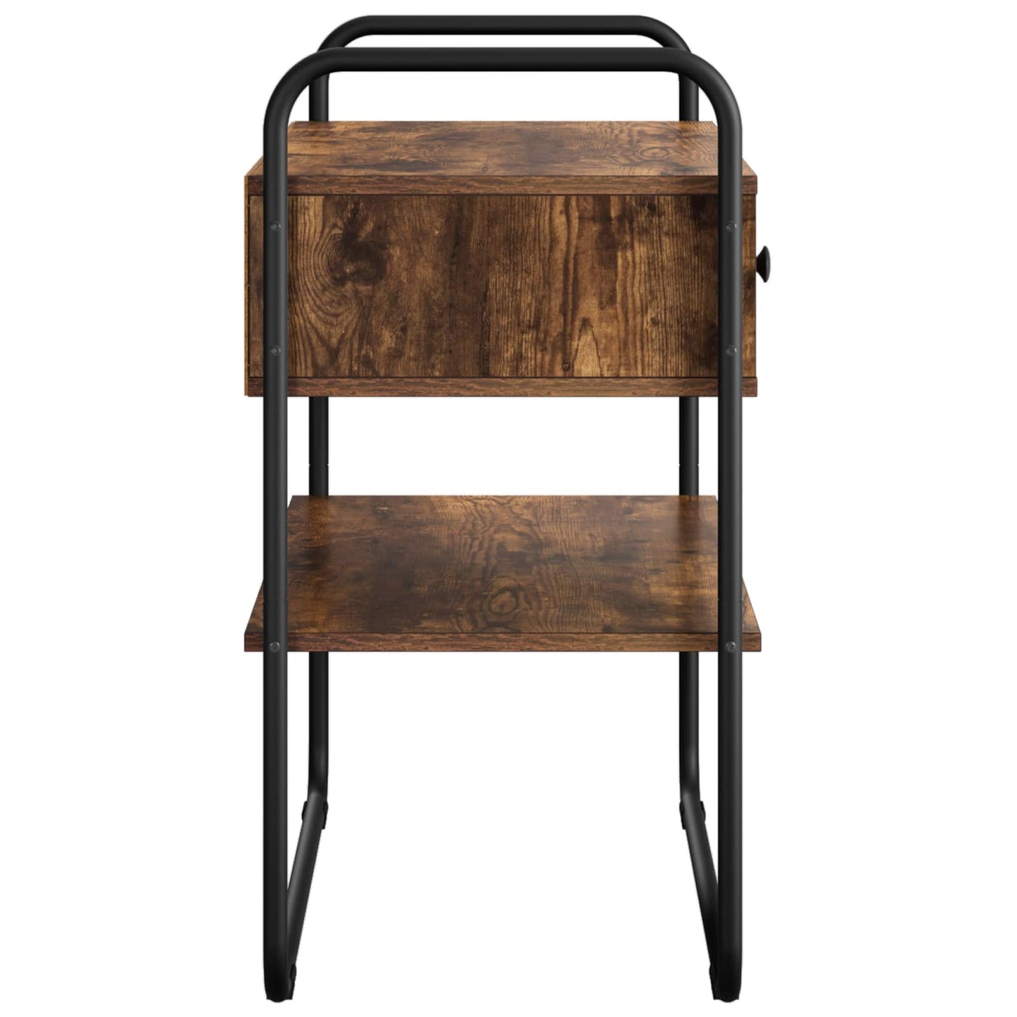 Console Table Smoked Oak 80 x 40 x 75 cm Engineered Wood