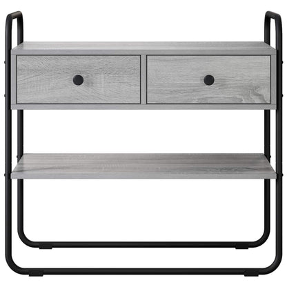 Console Table Grey Sonoma 80 x 40 x 75 cm Engineered Wood