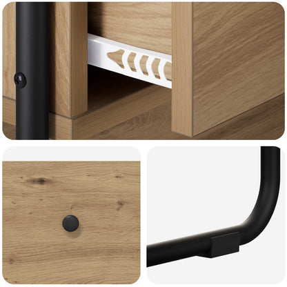Console Table Artisan Oak 80 x 40 x 75 cm Engineered Wood