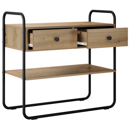 Console Table Artisan Oak 80 x 40 x 75 cm Engineered Wood