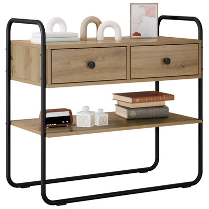 Console Table Artisan Oak 80 x 40 x 75 cm Engineered Wood