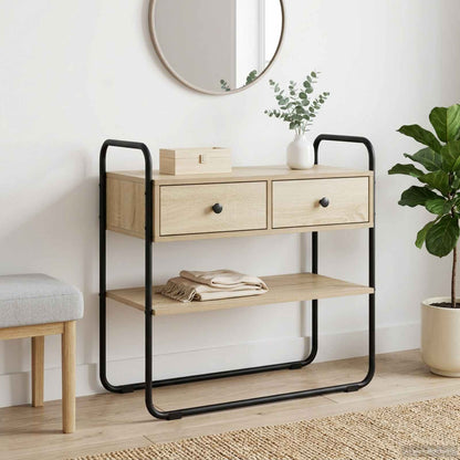 Console Table Sonoma Oak 100 x 40 x 75 cm Engineered Wood