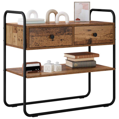 Console Table Old Wood 100 x 40 x 75 cm Engineered Wood