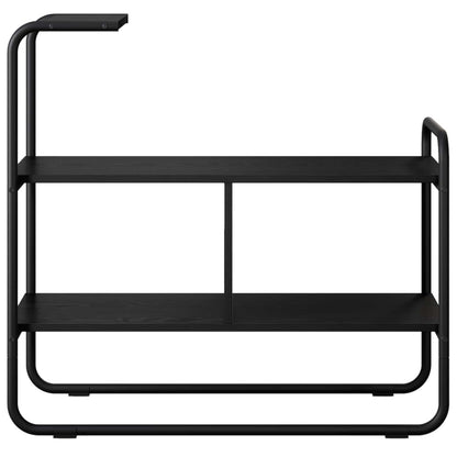 Console Table Black Oak 80 x 35 x 75 cm Engineered Wood