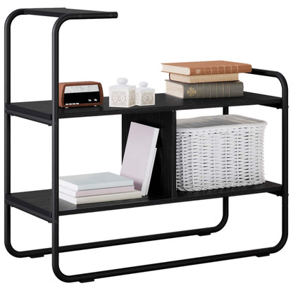 Console Table Black Oak 80 x 35 x 75 cm Engineered Wood