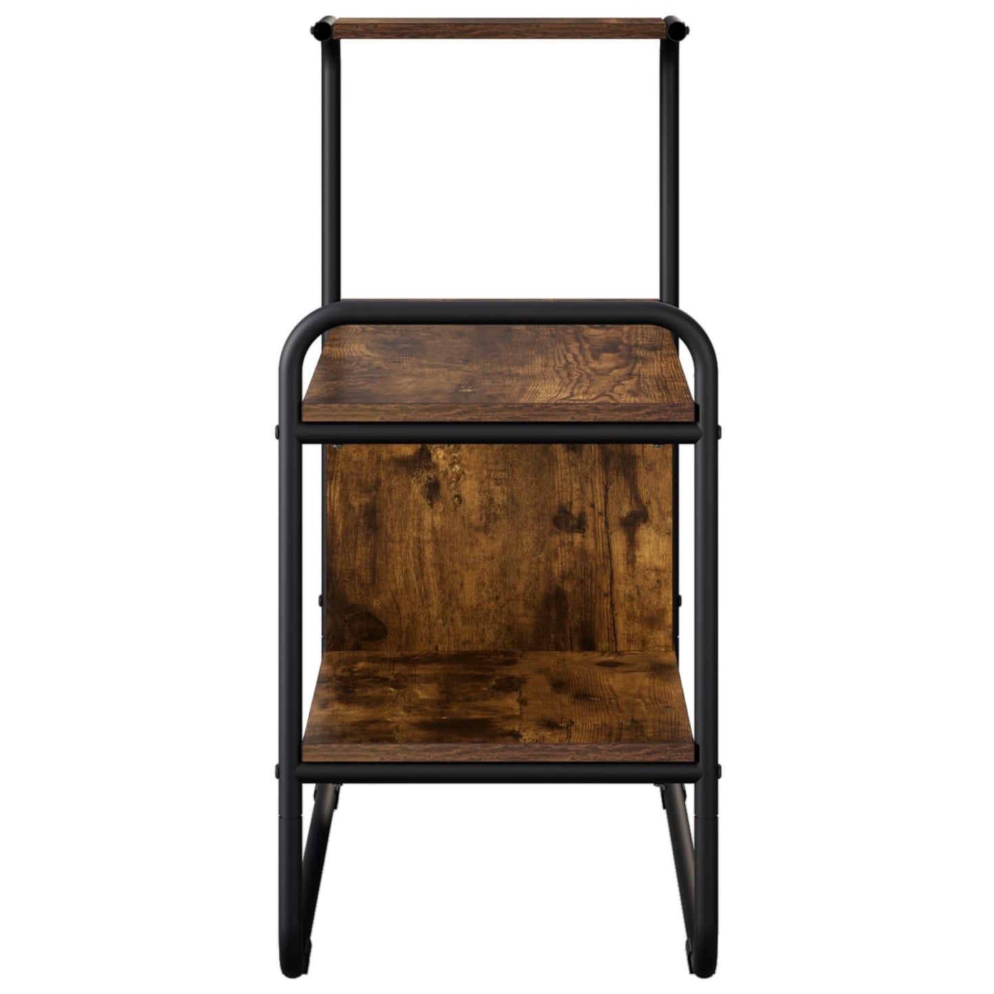 Console Table Smoked Oak 80 x 35 x 75 cm Engineered Wood
