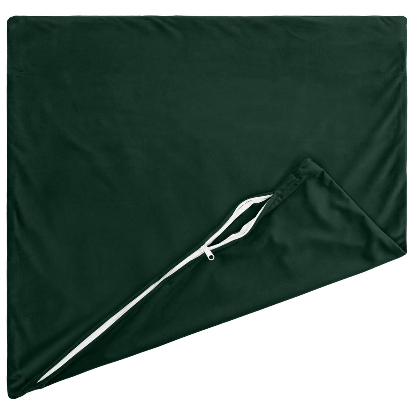 Cushion Cover 6 pcs HEERLEN Dark Green 30 x 30 cm Velvet