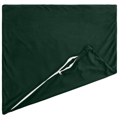 Cushion Cover 6 pcs HEERLEN Dark Green 30 x 30 cm Velvet