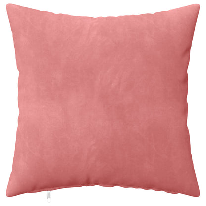 Cushion Cover 6 pcs HEERLEN Pink 30 x 30 cm Velvet