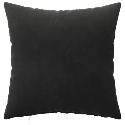 Cushion Cover 2 pcs HEERLEN Black 30 x 30 cm Velvet