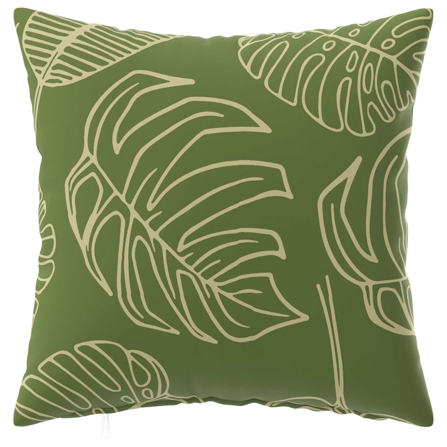 Cushion Cover 6 pcs HEERLEN Leaf Design 30 x 30 cm Polyester