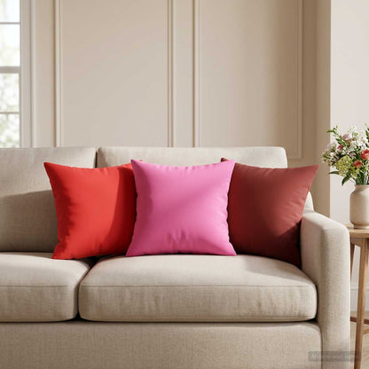 Throw Pillow 12 pcs HEERLEN Pink 40 x 40 cm Polyester