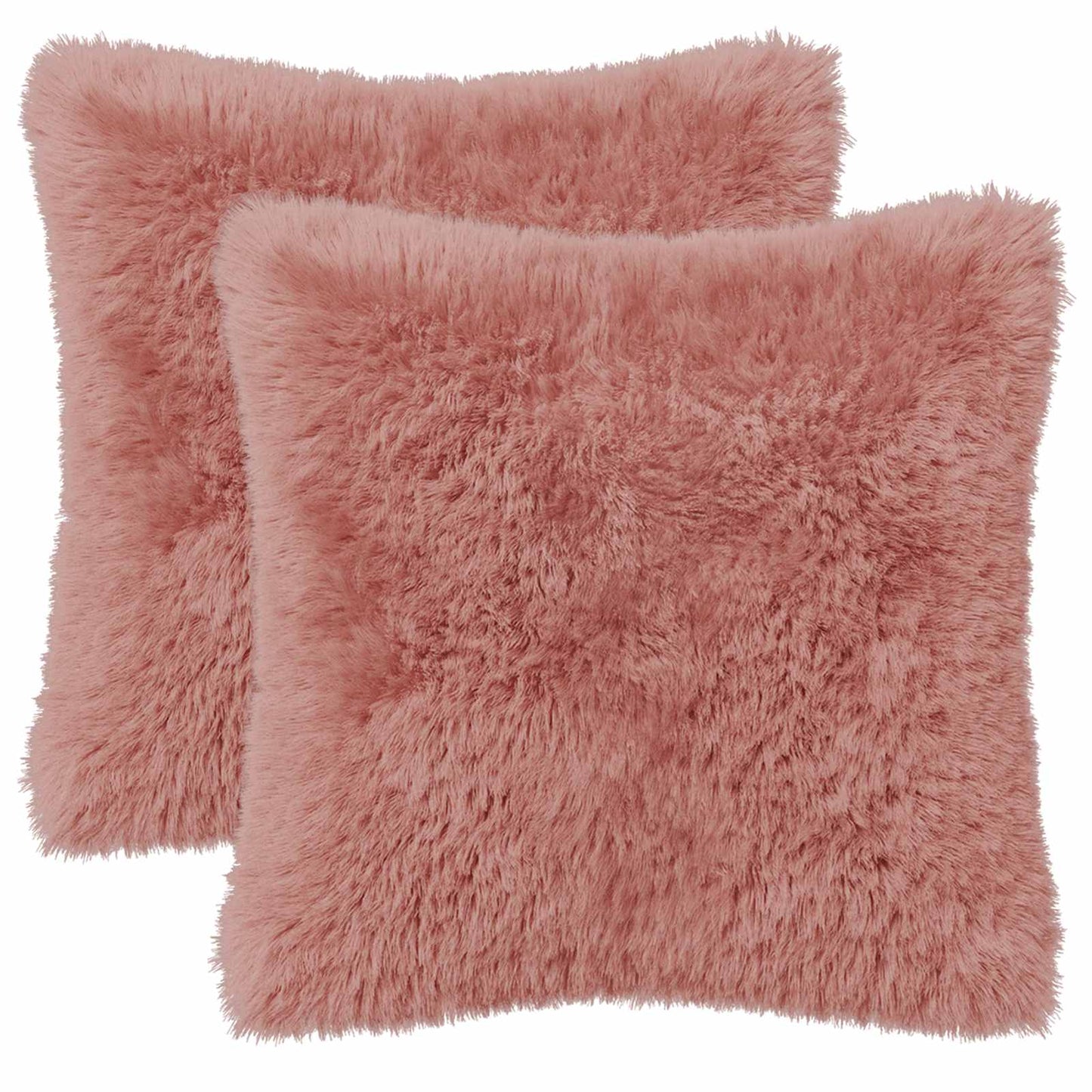 Cushion Cover 2 pcs HEERLEN Pink 30 x 30 cm PV Fleece