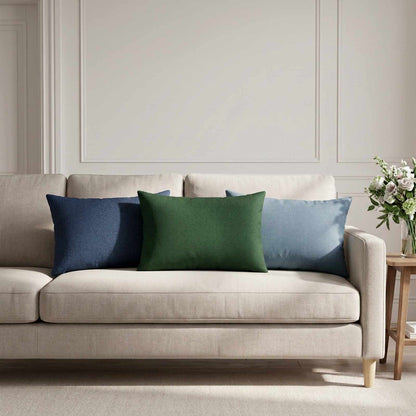 Throw Pillow 6 pcs HEERLEN Jeans Blue 40 x 60 cm Fabric