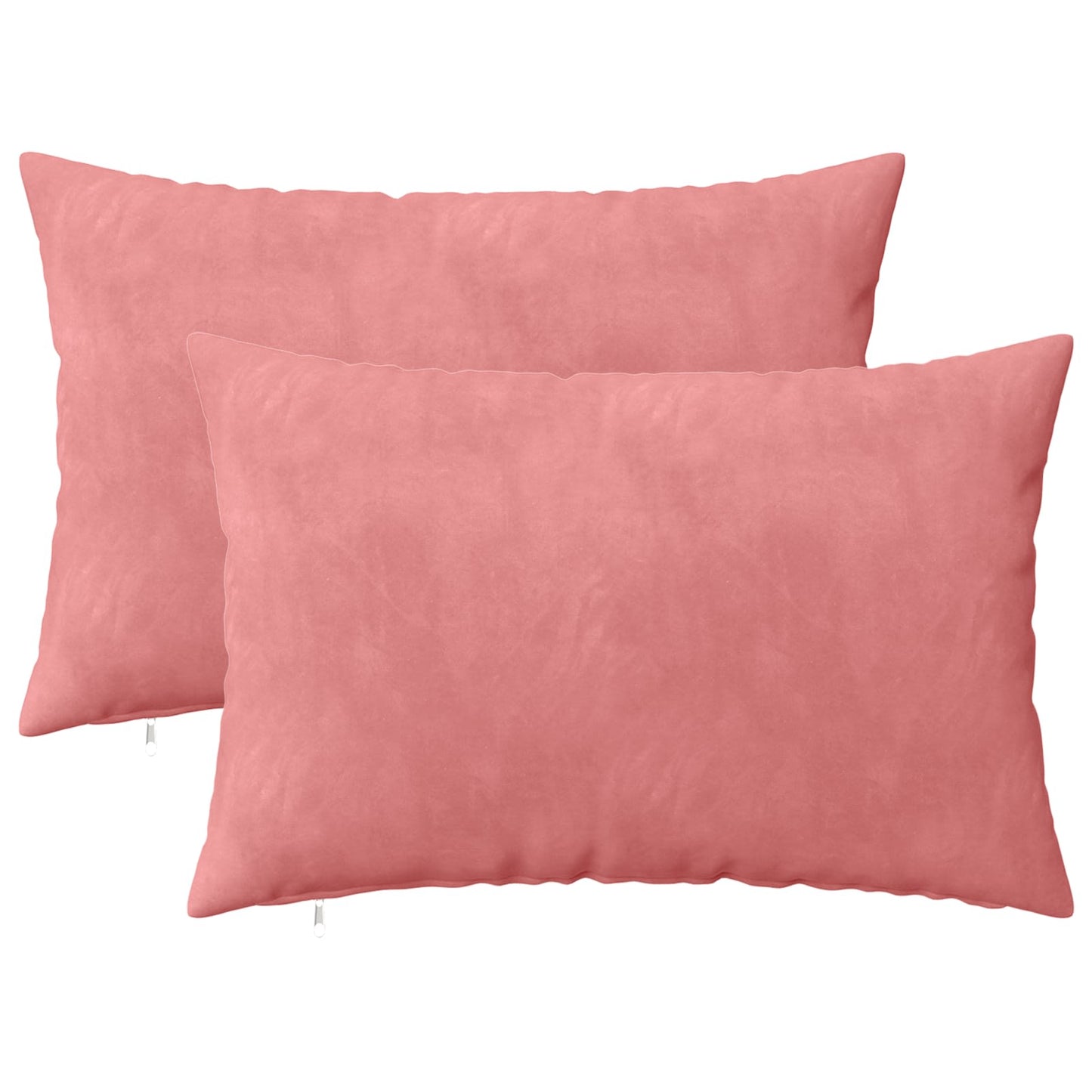 Cushion Cover 2 pcs HEERLEN Pink 30 x 50 cm Velvet