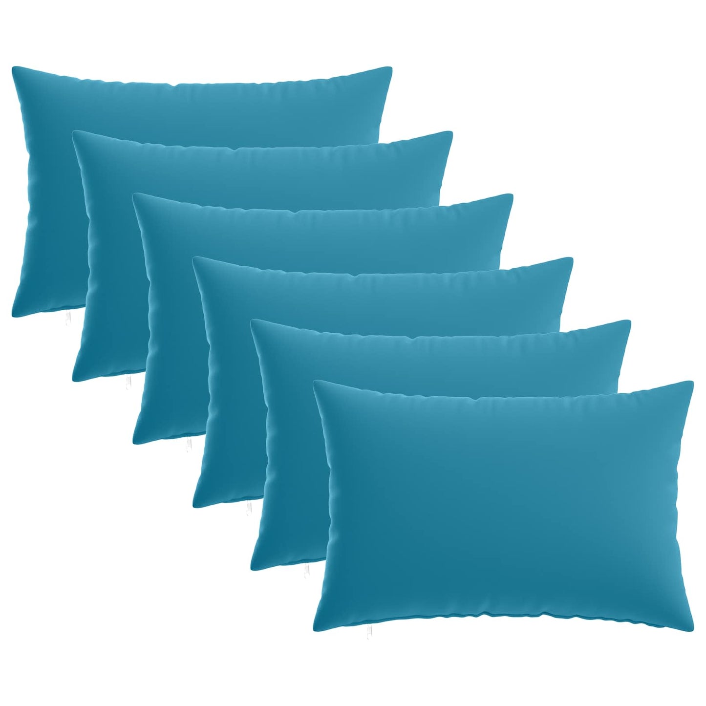 Cushion Cover 6 pcs HEERLEN Light Blue 30 x 50 cm Polyester
