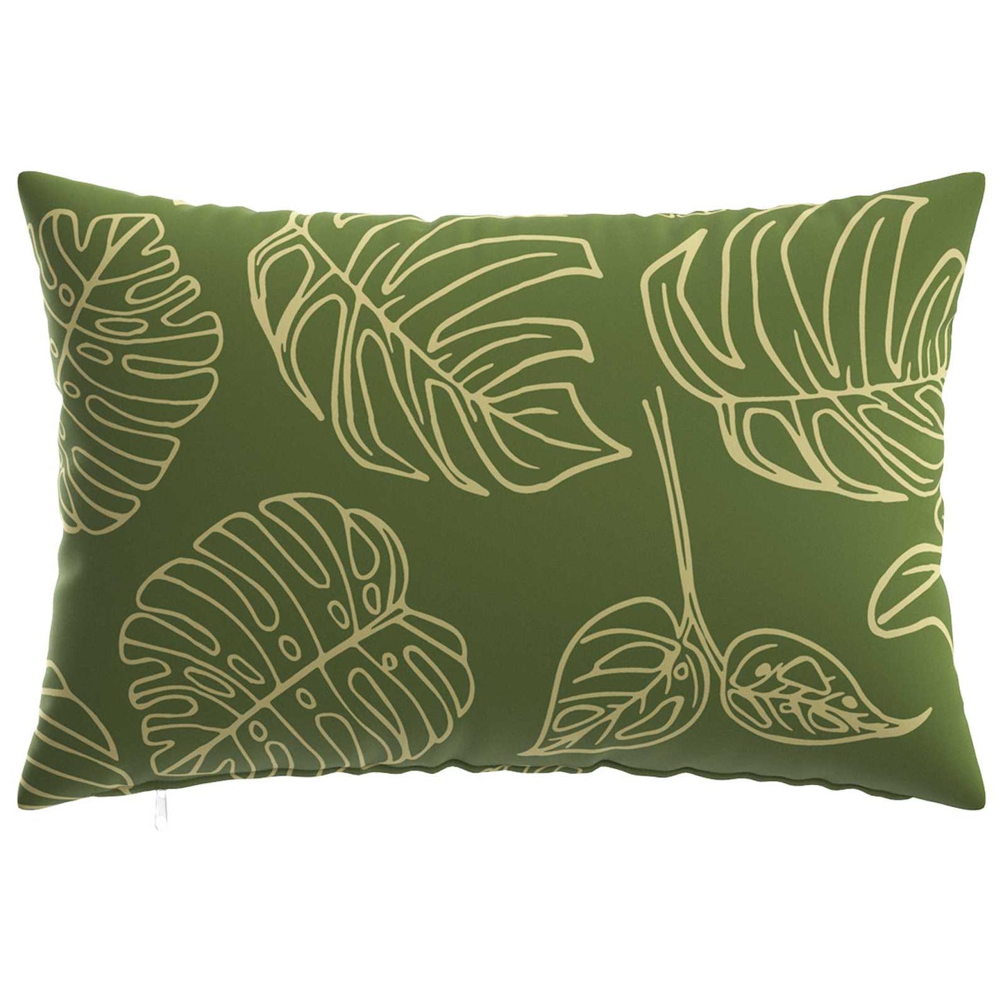 Cushion Cover 2 pcs HEERLEN Leaf Design 30 x 50 cm Polyester