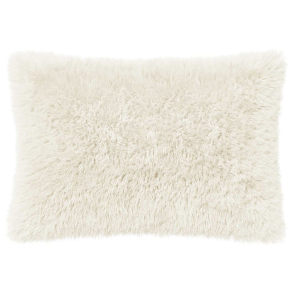 Cushion Cover 6 pcs HEERLEN White 30 x 50 cm PV Fleece