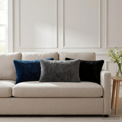Cushion Cover 6 pcs HEERLEN Dark Grey 40 x 60 cm