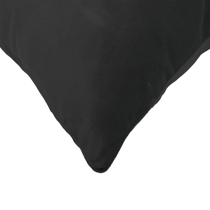 Cushion Cover 6 pcs HEERLEN Black 35 x 35 cm Velvet