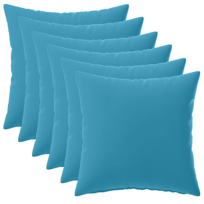 Cushion Cover 6 pcs HEERLEN Light Blue 35 x 35 cm Polyester