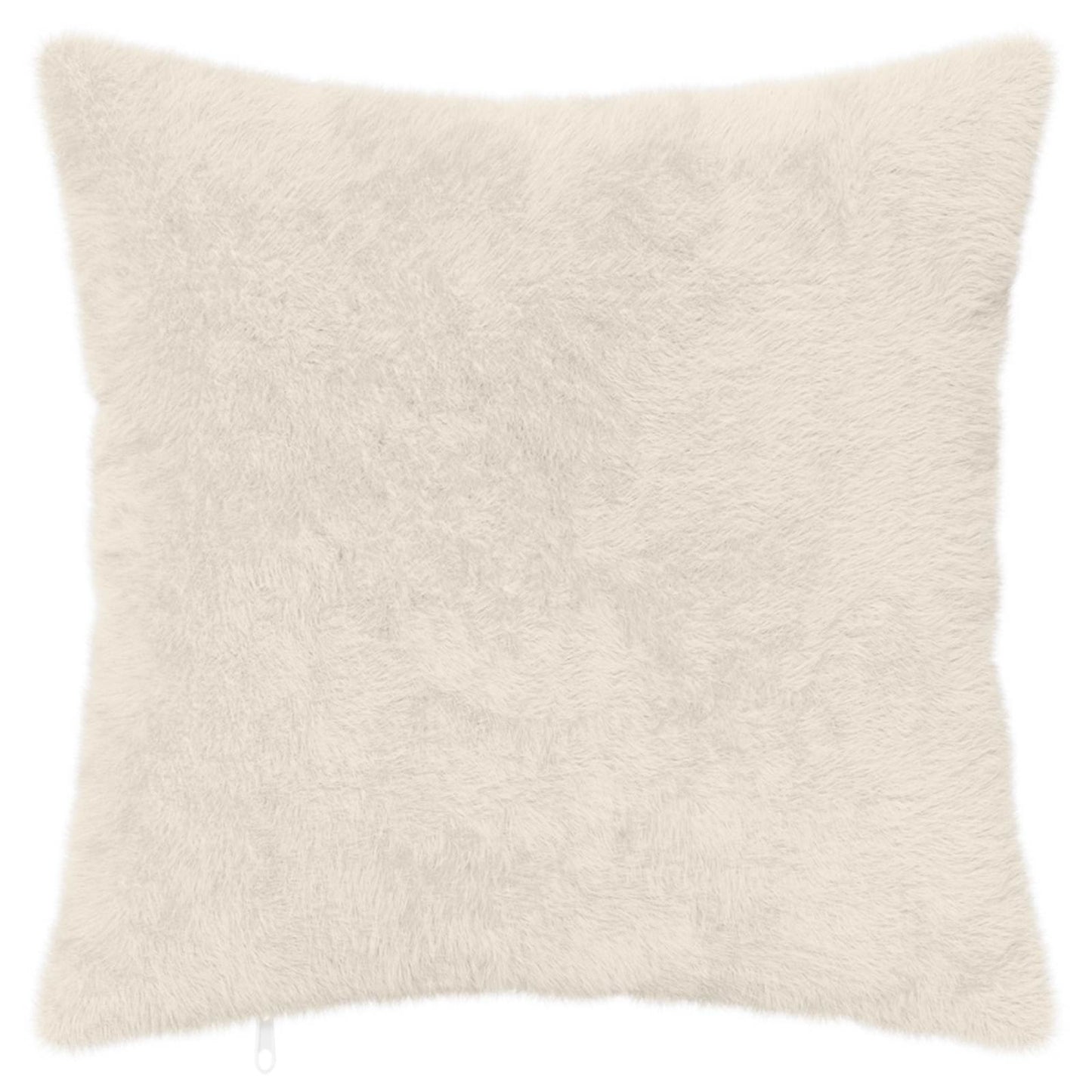 Cushion Cover 2 pcs HEERLEN White 35 x 35 cm Faux Rabbit Fur