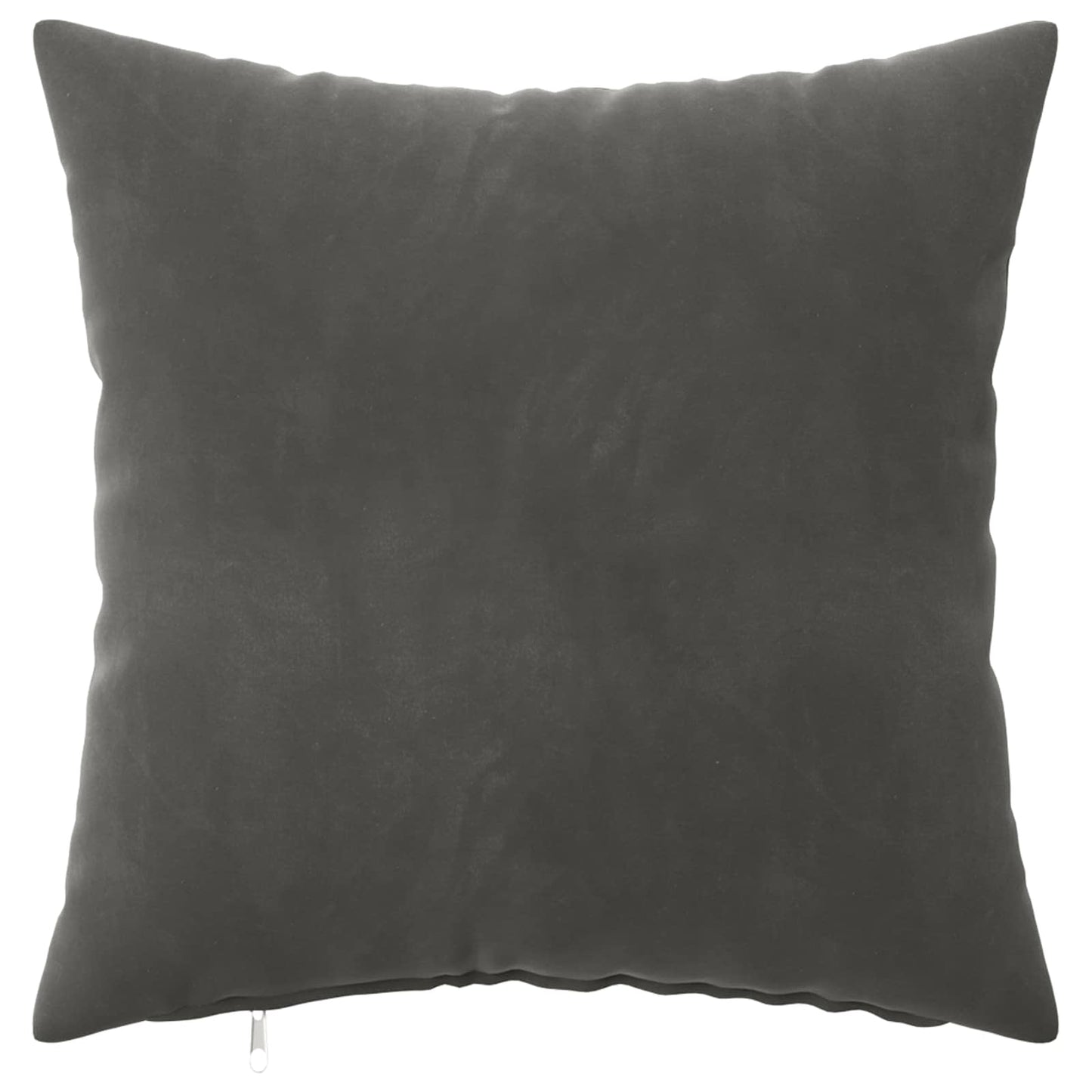 Cushion Cover 2 pcs HEERLEN Dark Grey 40 x 40 cm Velvet