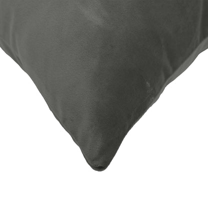 Cushion Cover 6 pcs HEERLEN Dark Grey 40 x 40 cm Velvet