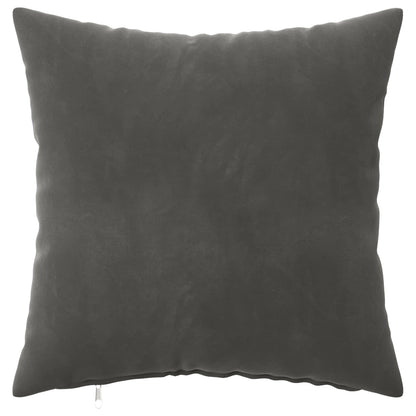 Cushion Cover 6 pcs HEERLEN Dark Grey 40 x 40 cm Velvet