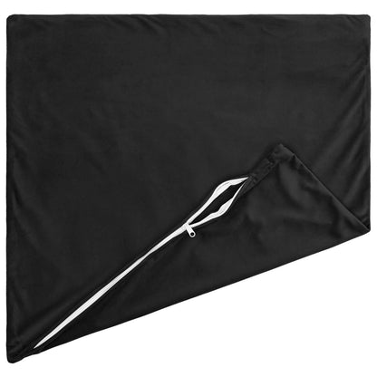 Cushion Cover 12 pcs HEERLEN Black 40 x 40 cm Velvet