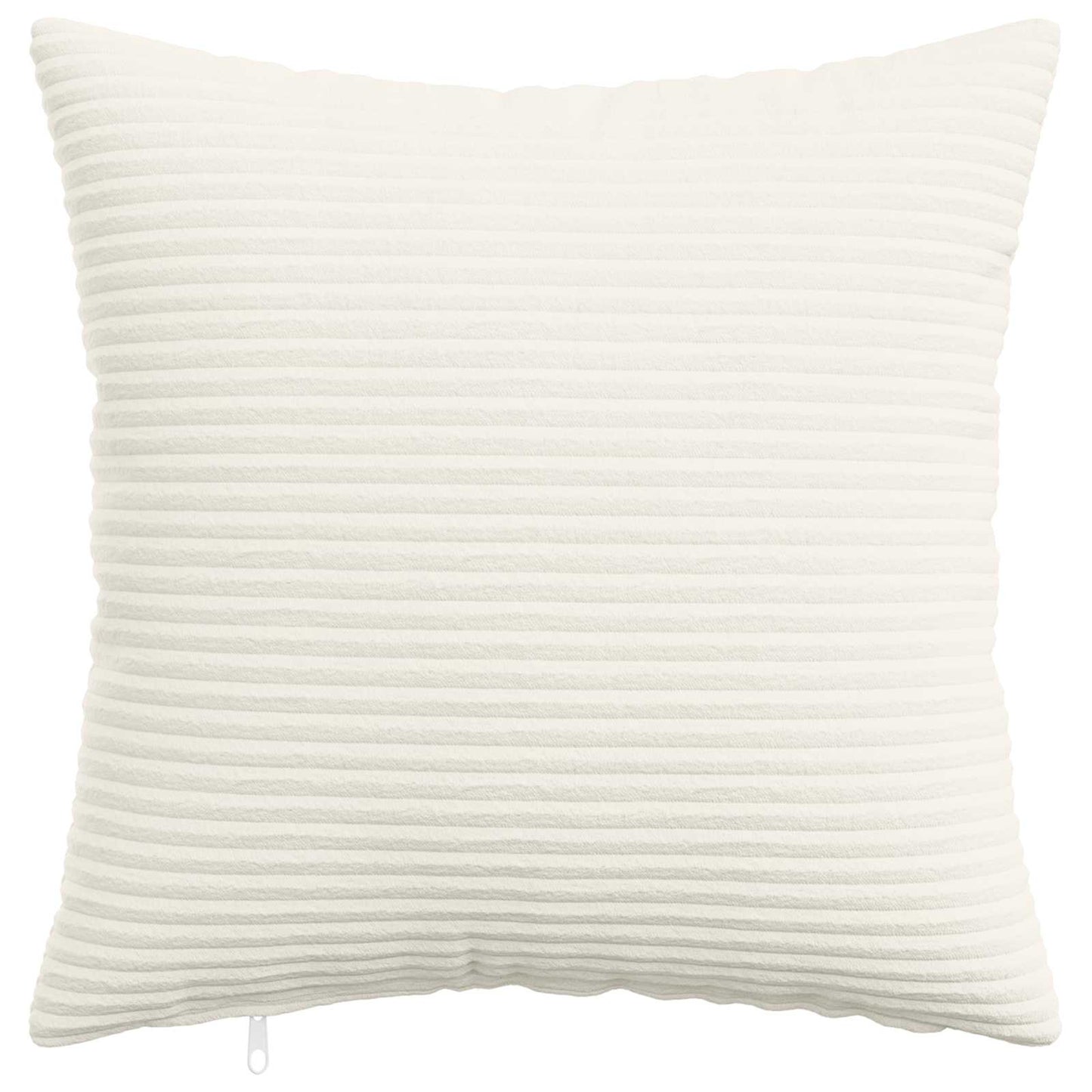 Cushion Cover 12 pcs HEERLEN Cream 40 x 40 cm Corduroy