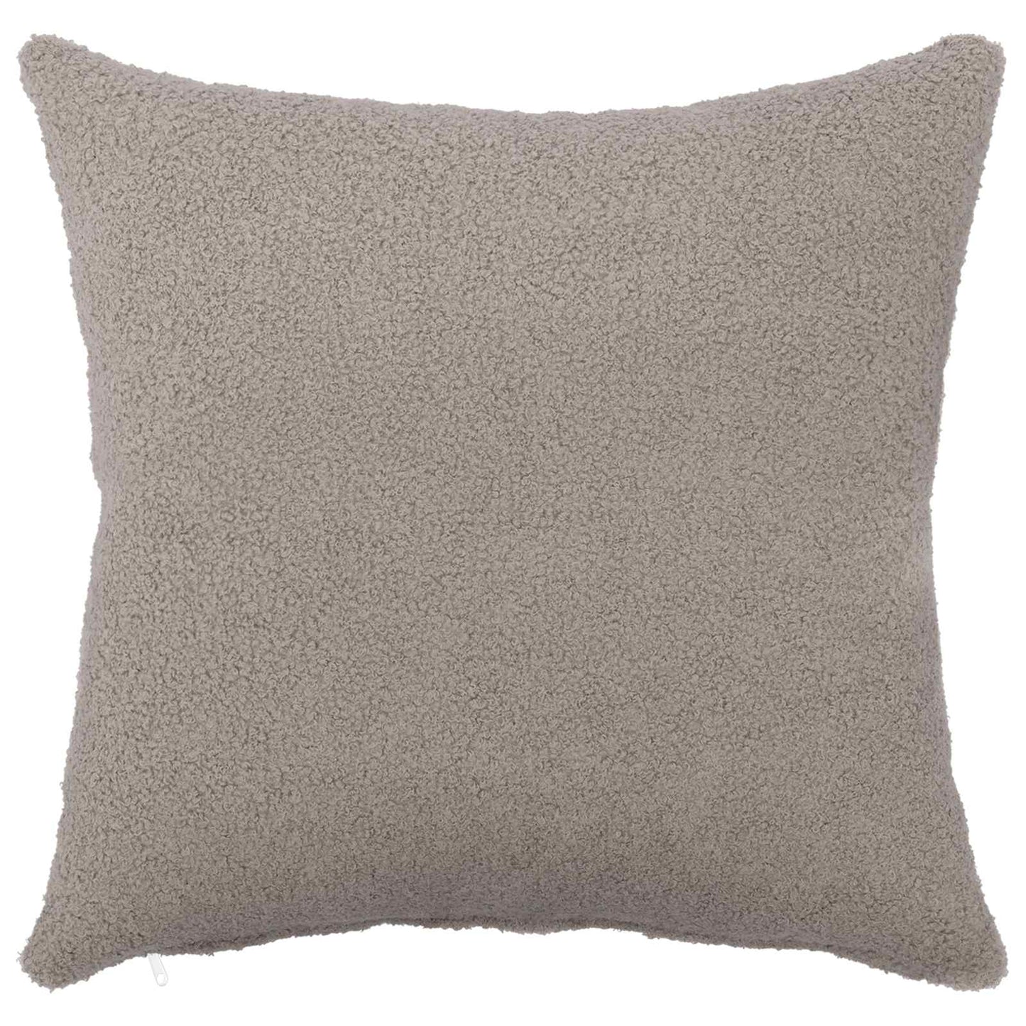 Cushion Cover 12 pcs HEERLEN Light Grey 40 x 40 cm Bouclé