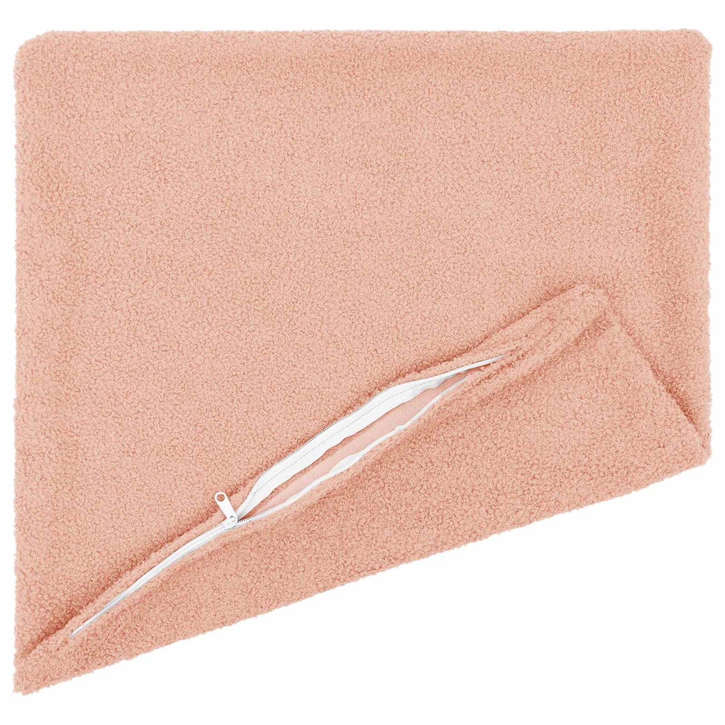 Cushion Cover 12 pcs HEERLEN Pink 40 x 40 cm Bouclé