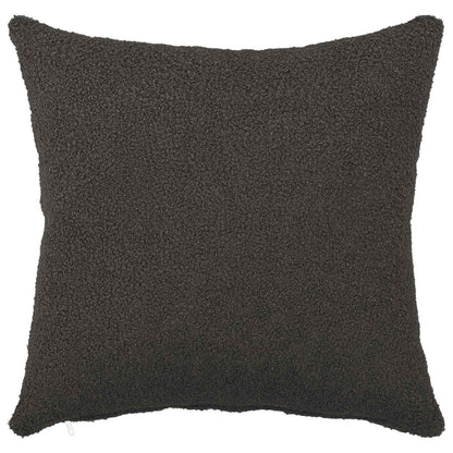 Cushion Cover 12 pcs HEERLEN Dark Grey 40 x 40 cm Bouclé
