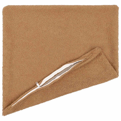 Cushion Cover 12 pcs HEERLEN Beige 40 x 40 cm Bouclé