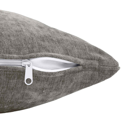 Cushion Cover 12 pcs HEERLEN Dark Grey 40 x 40 cm